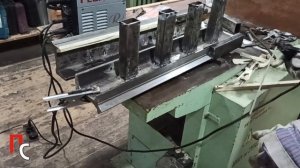 Токарный по металлу из рельс. Сварка станины. homemade lathe from rails - bed welding