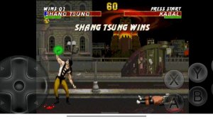 Ultimate Mortal Kombat Trilogy Shang Tsung MK3 vs Kabal Very Hard 2 Rounds