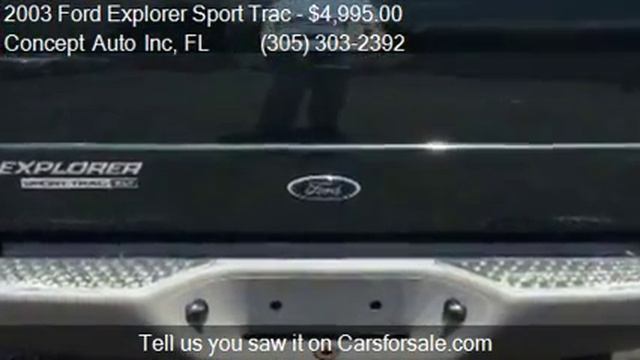 2003 Ford Explorer Sport Trac XLT Rwd 4dr Crew Cab for sale смотреть онлайн