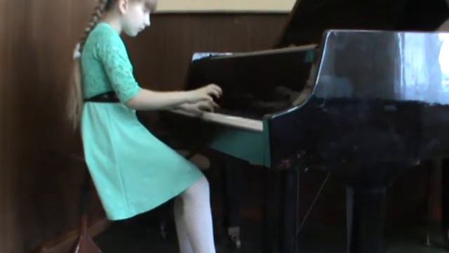 Аксенова Анастасия 10 лет Э.Григ "Народная мелодия" смотреть онлайн
