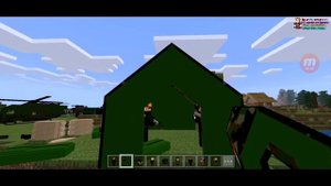 Майнкрафт обзор обновление мода на 3д оружие и техники, солдаты. Minecraft 3d guns addon Betta 1.16