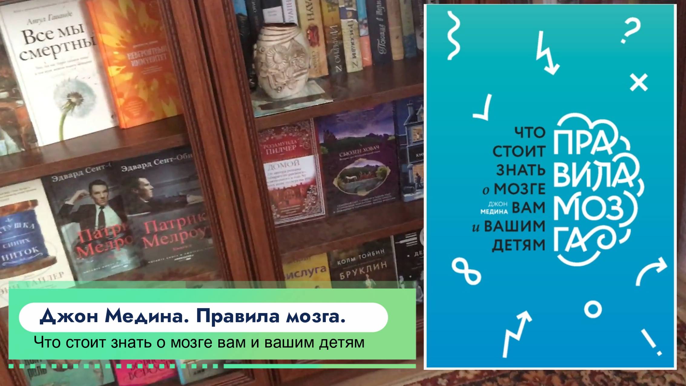 Джон Медина "Правила мозга" | Хорошая книга для знакомства со своим мозгом