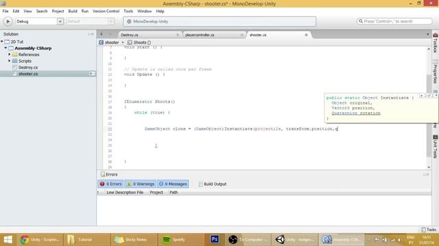 13. Making a 2D Platformer in Unity (C#) - Projectile Shooter смотреть онлайн