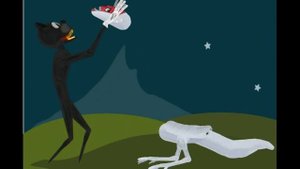 мультяшный котопёс VS мостовой червь