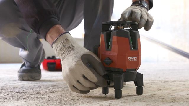 PM 40-MG: выравнивание стен мультилинейным нивелиром Hilti смотреть онлайн