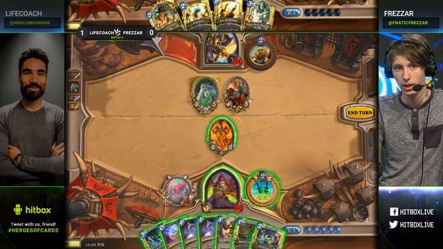 Lifecoach VS Frezzar - Heroes of Cards 5 Round N Hearthstone