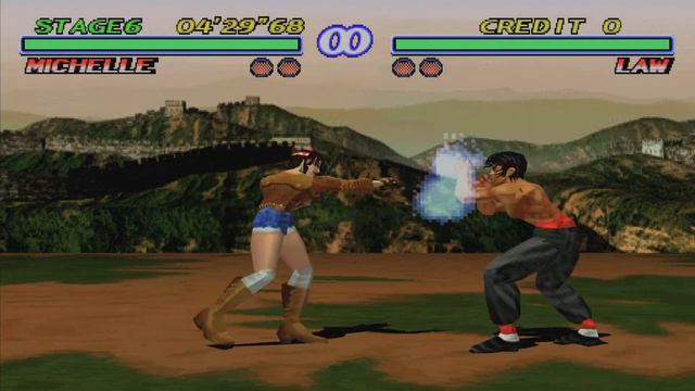 Tekken 2 : michelle chang (p1 outfit ) gameplay PS5 1995 смотреть онлайн