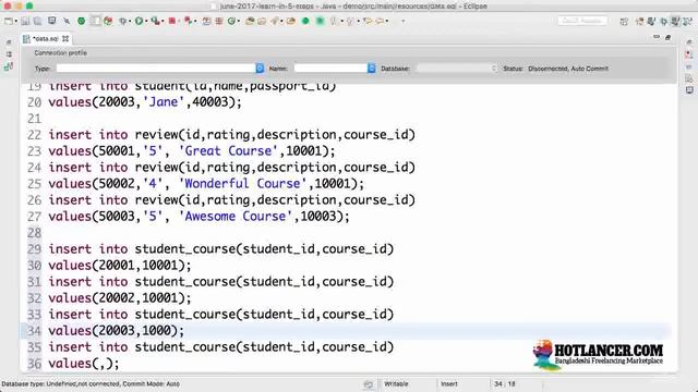 087 Step 38   ManyToMany Mapping   Insert Data and Write Join Query смотреть онлайн
