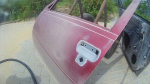 Пескоструй двери Opel Kadett E