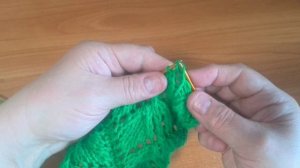 Новинка!!! Удивительный узор спицами с каймой понизу на лето листики