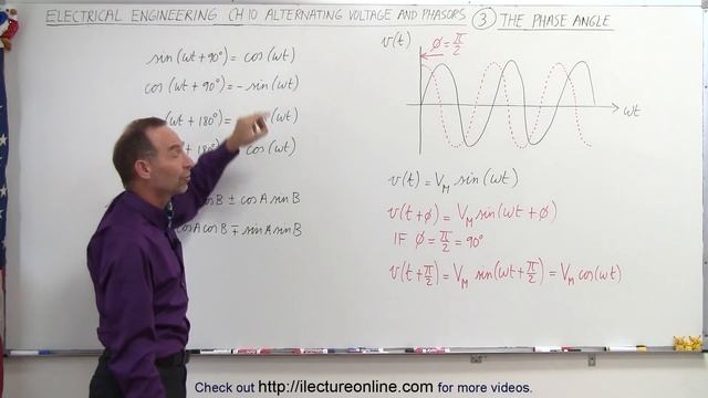 Electrical Engineering: Ch 10 Alternating Voltages & Phasors (3 of 82) The Phase Angle смотреть онлайн