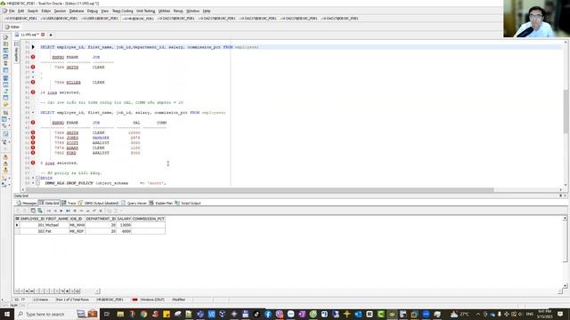 11.Thực hành Che dữ liệu theo cột, row với VPD | Trần Văn Bình Oracle Database Master смотреть онлайн