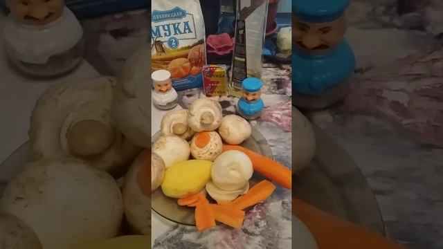 Грибной суп пюре с легендой СССР сырком ДРУЖБА ???часть 1