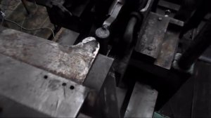 Turning the railway wheels on a RAFAMET lathe machine