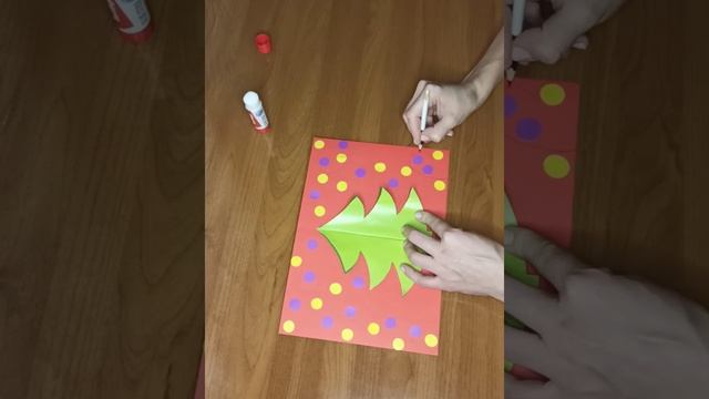 Рубрика "Дистанционное образование" аппликация "Новогодняя открытка" Качина Е.О. смотреть онлайн