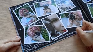 Скетч альбом для фотографий с черными листами