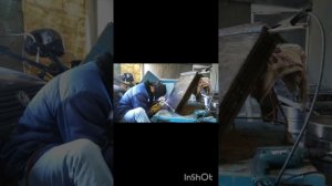 Сварка латунного радиатора аргоном.