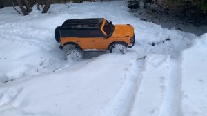 Traxxas RC Ford Bronco Exploring In The Snow