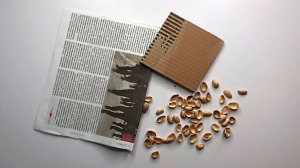 DIY Вeautiful box of recycled newspapers with your own hands