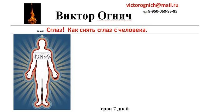 СГЛАЗ! Как снять сглаз с человека! Техника снятия слаза.