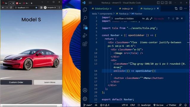 ?Modern Website with REACT.JS! (Next.js , JS, HTML , CSS) Tesla 2.0 Tutorial for Beginners