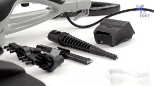 Обзор «Kitfort KT-1001 паровая швабра, цвет черный»