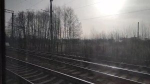 Белорусский город Жодино из окна поезда