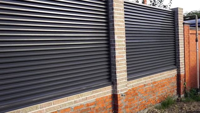 Забор Жалюзи "Монреаль" от компании "Северный Барьер". Внешний вид. смотреть онлайн