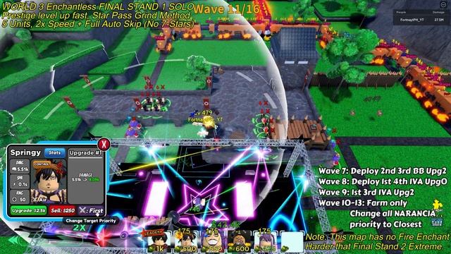 Narancia & Ivankov Beating The Unenchanted Final Stand 1 (No 7-Stars) Roblox All Star Tower Defense