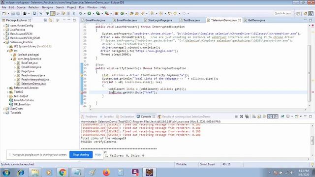 HttpUrlConnection Class_6 Verify links in selenium смотреть онлайн