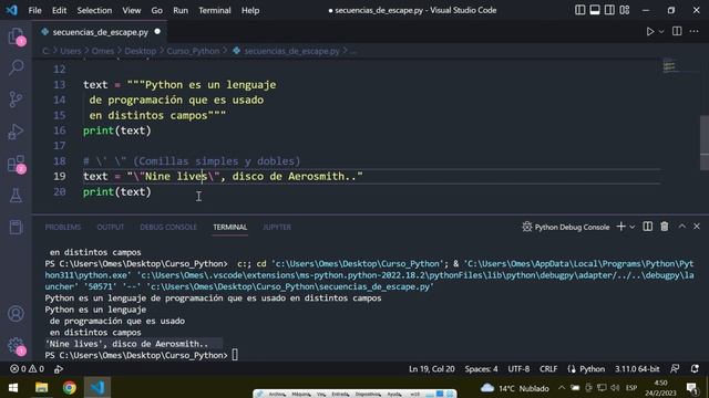 Secuencias de escape | Curso de Python desde cero ? смотреть онлайн