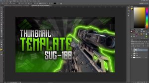 FREE GFX: Black Ops 3 Thumbnail Template - SVG 100 Edition - Photoshop Template