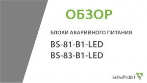 Блок аварийного питания (освещения) для светодиодных светильников BS-81-B1 LED