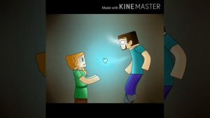 Стив и Херобрин. Мой первый клип