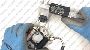 Статор генератора 4T 139FMB мопед - 2 катушки - обзор, замеры | 139-QMB.RU