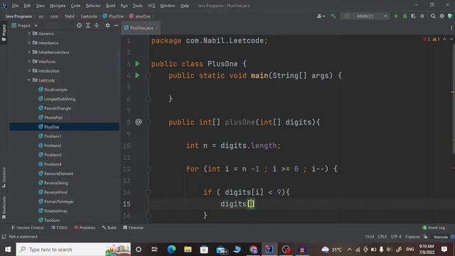 plus one java solution ||  java tutorial