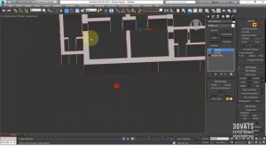 3D планировка в 3ds max из плана в AutoCad