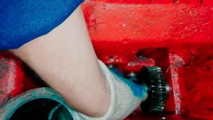 Сверлильный станок 2Н125. Устройство механизма подъёма головы.Часть 6./Drilling machine.USSR 1970.