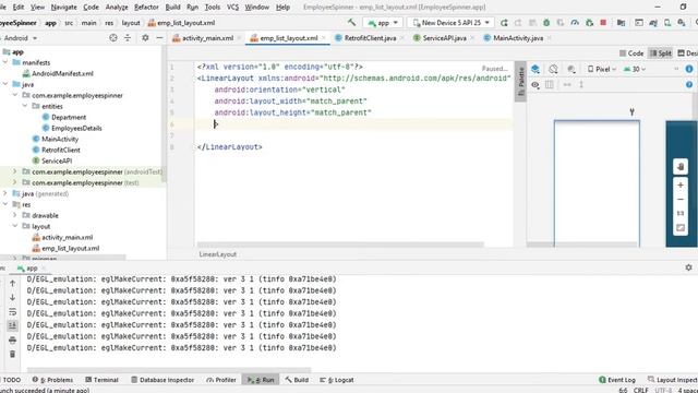 Android Studio- Spinner using Retrofit and Pass parameter using Spinner to populate ListView Part-2