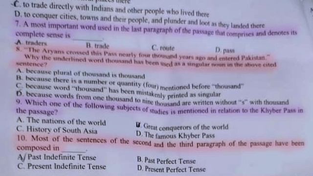 STS IBA | Today Test Paper  | English Part 03 | June 25 06 2023 | UC Learning Tube | bps 5  to 15 |