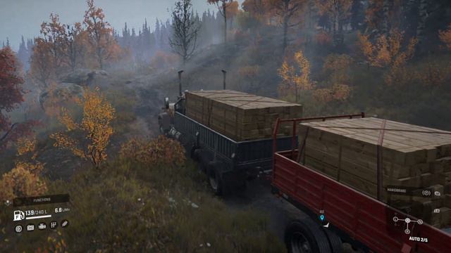 BRING WOOD TO BUILD A BRIDGE|  GMC MH9500  | SnowRunner   | pxn v9 gameplay forza horizon 5