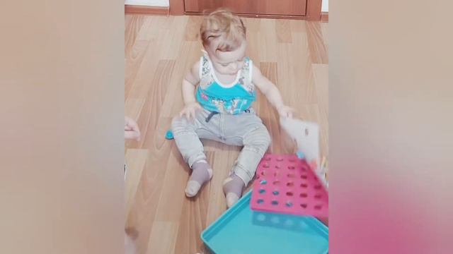 Учимся собирать мозайку Цветная мозайка большая до года для детей чем занять ребенка