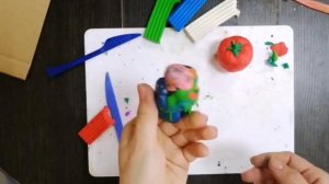 Лепка овощей из пластилина