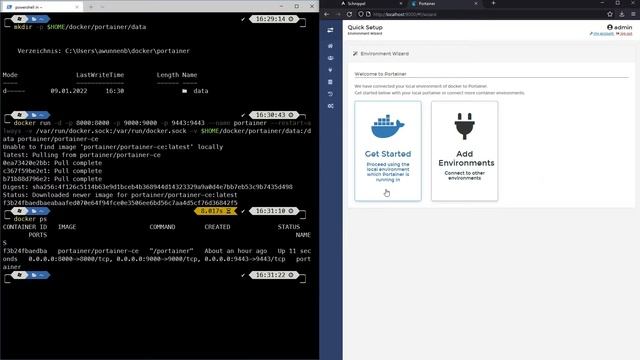 Docker mit Portainer managen - Windows HowTo смотреть онлайн