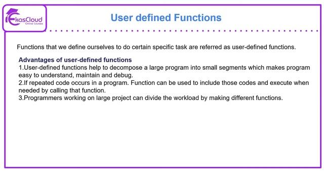 #Python Types Of Function | Ekascloud | English смотреть онлайн