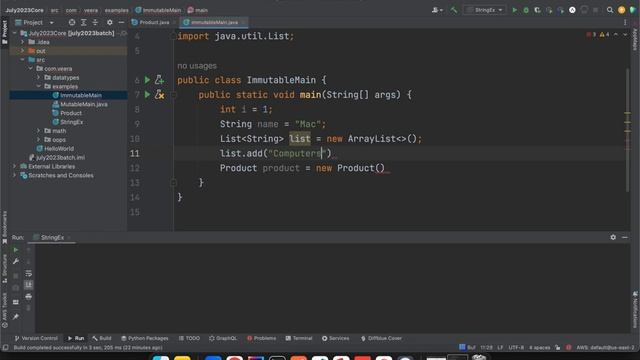 Custom Immutable Class - Interview Questions