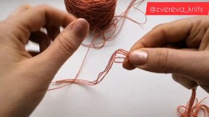 Как вязать в 5 нитей из одного клубка