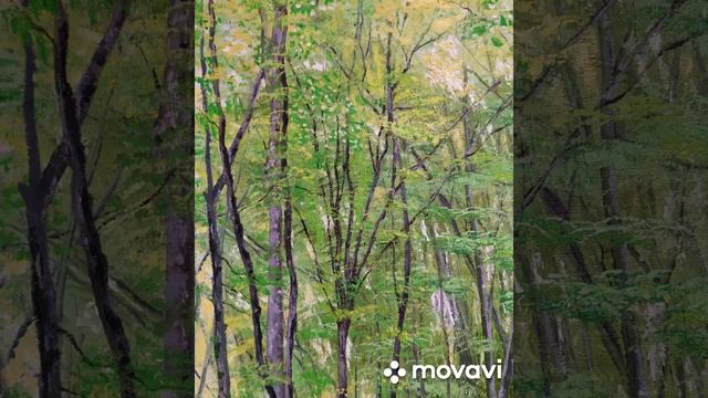 ,,Травертиновый водопад Ставрополь,,, масло, холст Лен, 140/100, 2022 г.