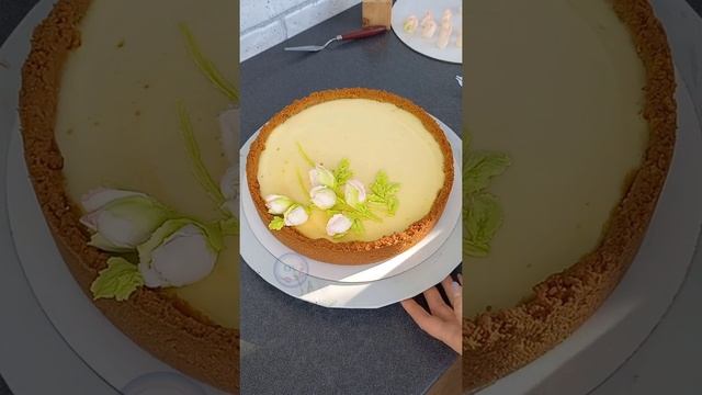 Скульптурная кремовая флористика.  Творожная крем-паста
