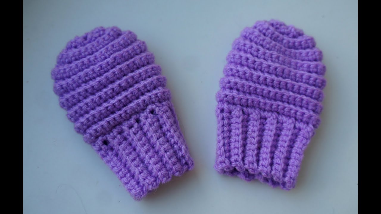 Вязаные варежки царапки крючком для малышей смотреть онлайн
